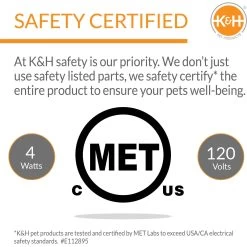 K&H Pet Products Thermo-Pet Nest Covered Indoor Heated Cat Bed House, Gray, Small -Cat Products Store 614006 PT3. AC SS1800 V1659709525