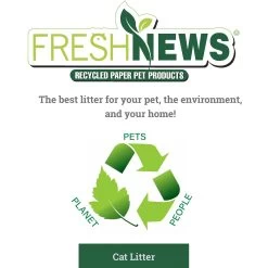 Fresh News Unscented Non-Clumping Paper Cat Litter -Cat Products Store 61630 PT8. AC SS1800 V1667519881