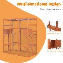 Coziwow Outdoor Cat Cage Playpen, Large -Cat Products Store 621934 PT2. AC SS1800 V1669919788