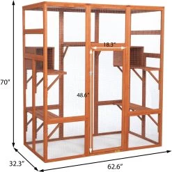 Coziwow Outdoor Cat Cage Playpen, Large -Cat Products Store 621934 PT5. AC SS1800 V1669919780