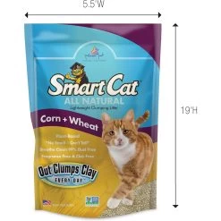SmartCat All Natural Lightweight Corn & Wheat Clumping Cat Litter 8 SmartCat All Natural Lightweight Corn & Wheat Clumping Cat Litter -Cat Products Store 635446 PT2. AC SS1800 V1666839326