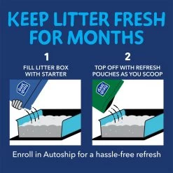 Fresh Step Outstretch Always Fresh Litter System, Starter Kit 16-lb Box & 7-lb Pouch -Cat Products Store 645654 PT3. AC SS1800 V1694465156