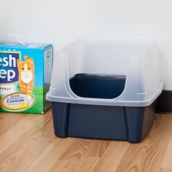 IRIS USA Open Top Litter Box With Scatter Shield 14 IRIS USA Open Top Litter Box With Scatter Shield -Cat Products Store 65498 PT3. AC SS1800 V1680791882