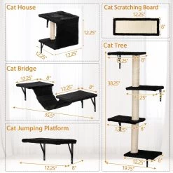 Coziwow Wall Mounted Shelves Set Cat Tree -Cat Products Store 665862 PT2. AC SS1800 V1701363615