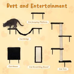 Coziwow Wall Mounted Shelves Set Cat Tree -Cat Products Store 665862 PT4. AC SS1800 V1690397972