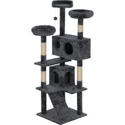 Coziwow 60-in Scratching Posts & Toys Cat Tree & Condo, Grey 13 Coziwow 60-in Scratching Posts & Toys Cat Tree & Condo, Grey -Cat Products Store 666062 PT2. AC SS1800 V1668458448