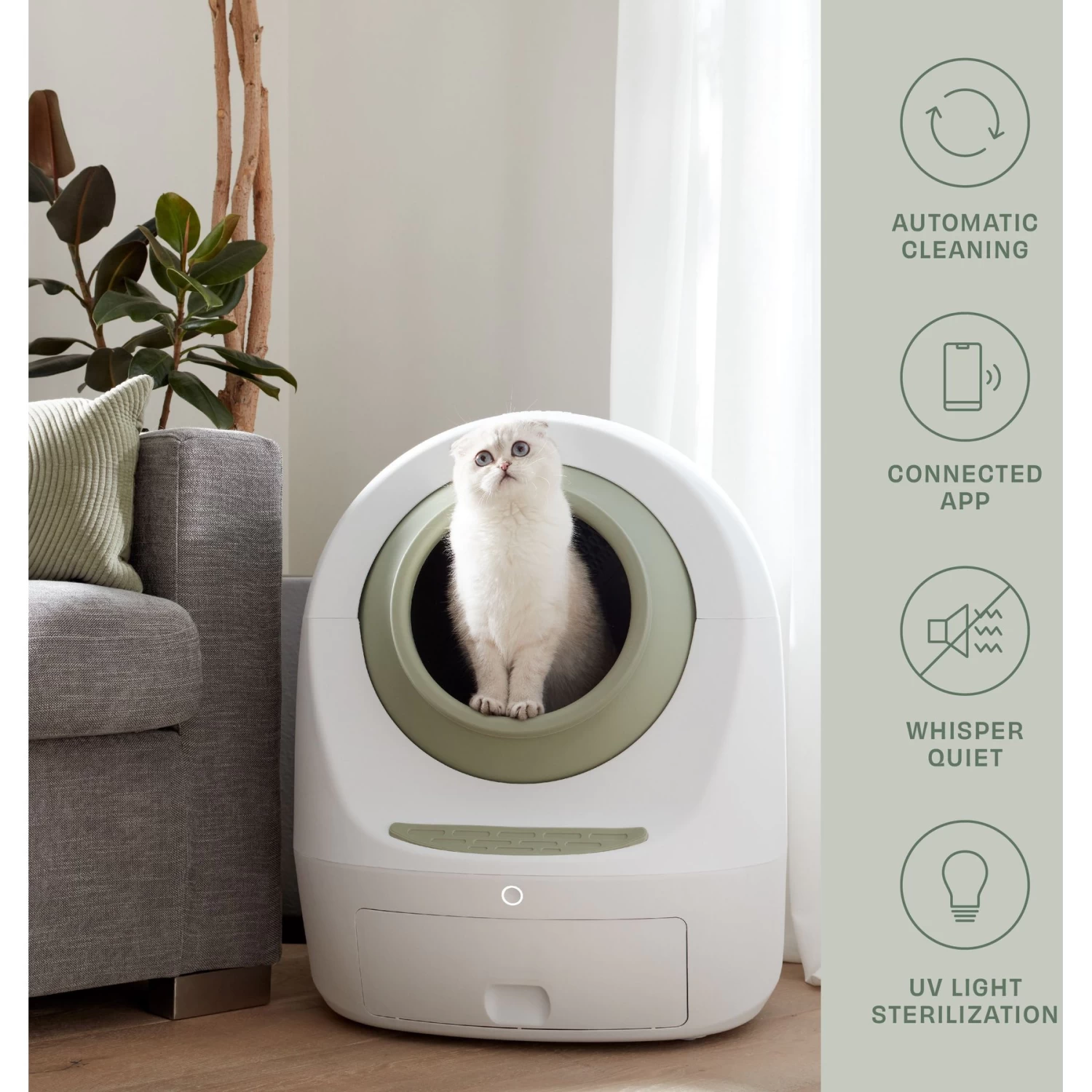 Casa Leo Leo's Loo Too WiFi Enabled Automatic Self-Cleaning Cat Litter Box Variety Pack 4 Casa Leo Leo's Loo Too WiFi Enabled Automatic Self-Cleaning Cat Litter Box Variety Pack - Image 2