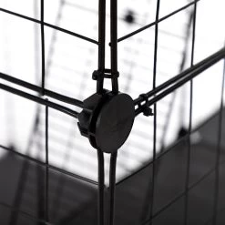 Coziwow DIY 4-Door Large Cat Cage Playpen, Black, 72-in -Cat Products Store 677126 PT7. AC SS1800 V1680112001