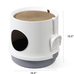 Hanamya Cat Litter Box With Scoop & Scratcher 14 Hanamya Cat Litter Box With Scoop & Scratcher -Cat Products Store 677142 PT3. AC SS1800 V1680729844