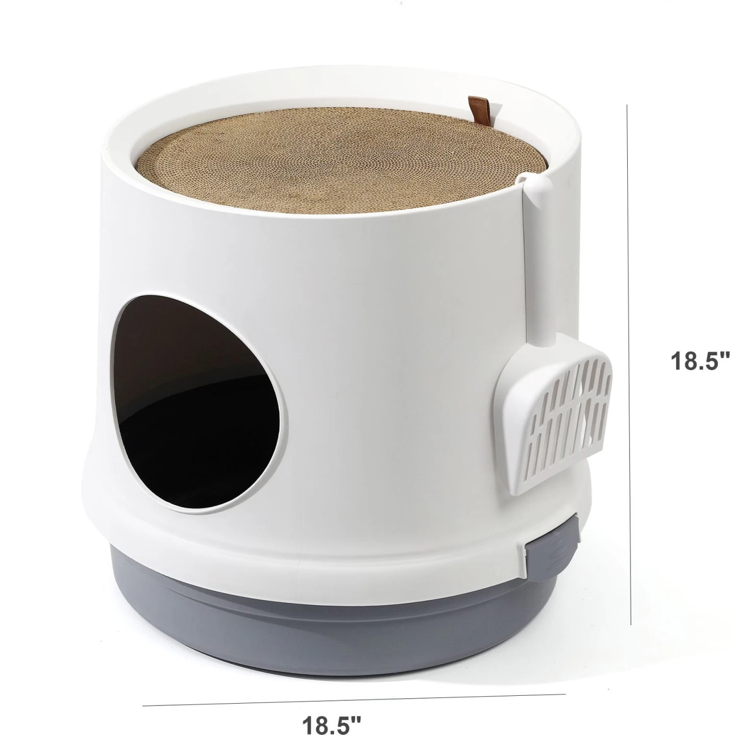 Hanamya Cat Litter Box With Scoop & Scratcher 6 Hanamya Cat Litter Box With Scoop & Scratcher - Image 4
