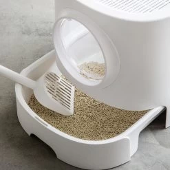 Hanamya Cat Front Entry Top Exit Cat Litter Box With Scoop, X-Large -Cat Products Store 677158 PT4. AC SS1800 V1680728859