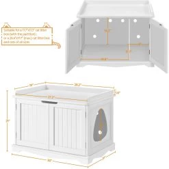 Yaheetech Litter Box Furniture Cat House -Cat Products Store 677238 PT2. AC SS1800 V1687370196