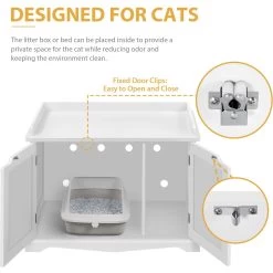 Yaheetech Litter Box Furniture Cat House -Cat Products Store 677238 PT4. AC SS1800 V1687375633