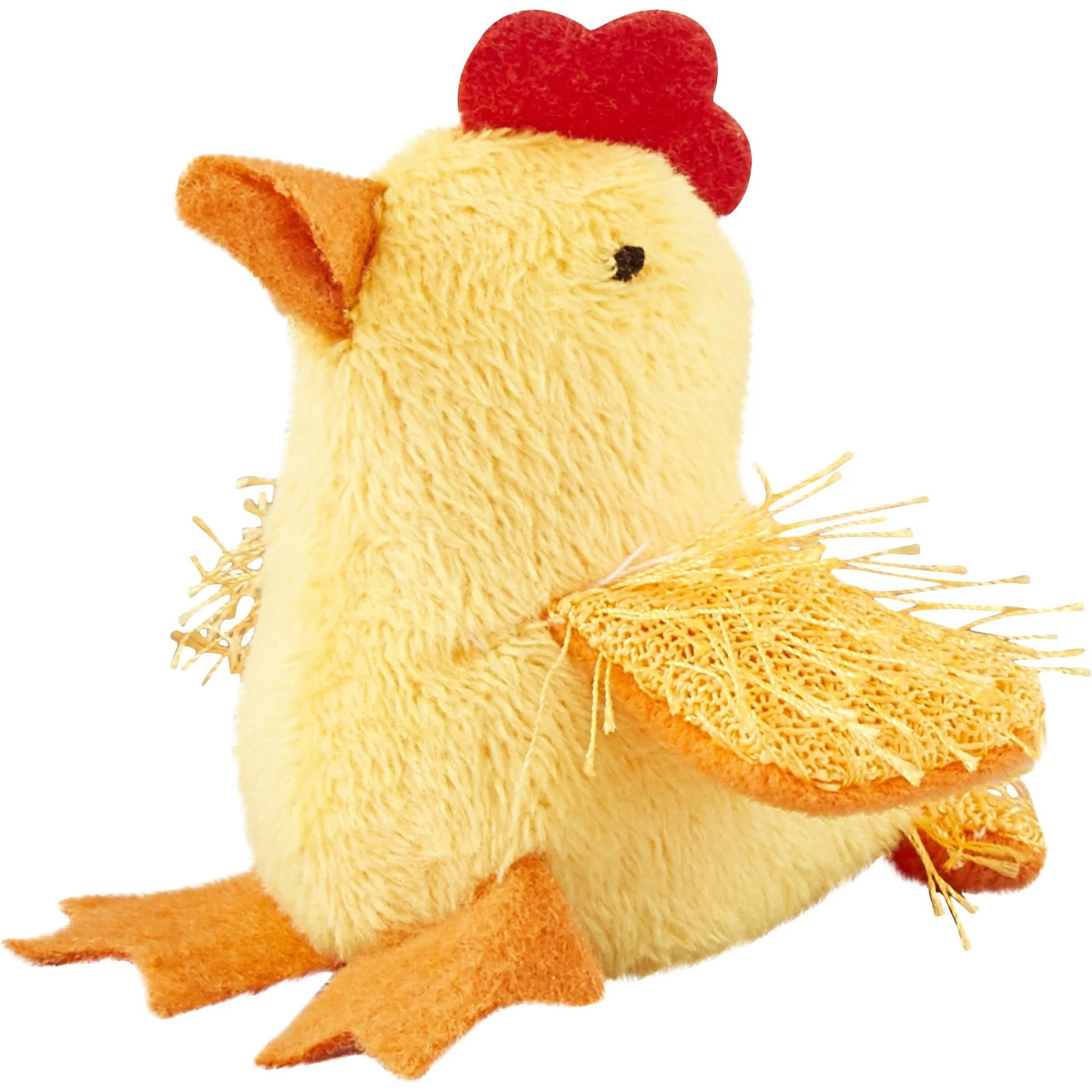 Multipet Look Who's Talking Chicken Plush Cat Toy With Catnip 3 Multipet Look Who's Talking Chicken Plush Cat Toy With Catnip