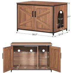 Unipaws Cat Litter Box Enclosure With Top Opening, Large -Cat Products Store 680950 PT5. AC SS1800 V1666385846