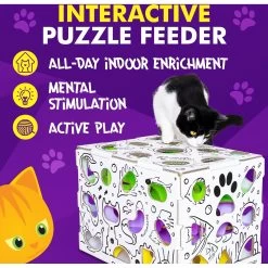 Cat Amazing Mega-Interactive Treat Maze & Puzzle Cat Toy, White -Cat Products Store 685438 PT4. AC SS1800 V1669738440