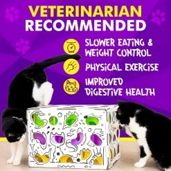 Cat Amazing Mega-Interactive Treat Maze & Puzzle Cat Toy, White -Cat Products Store 685438 PT6. AC SS1800 V1669738502