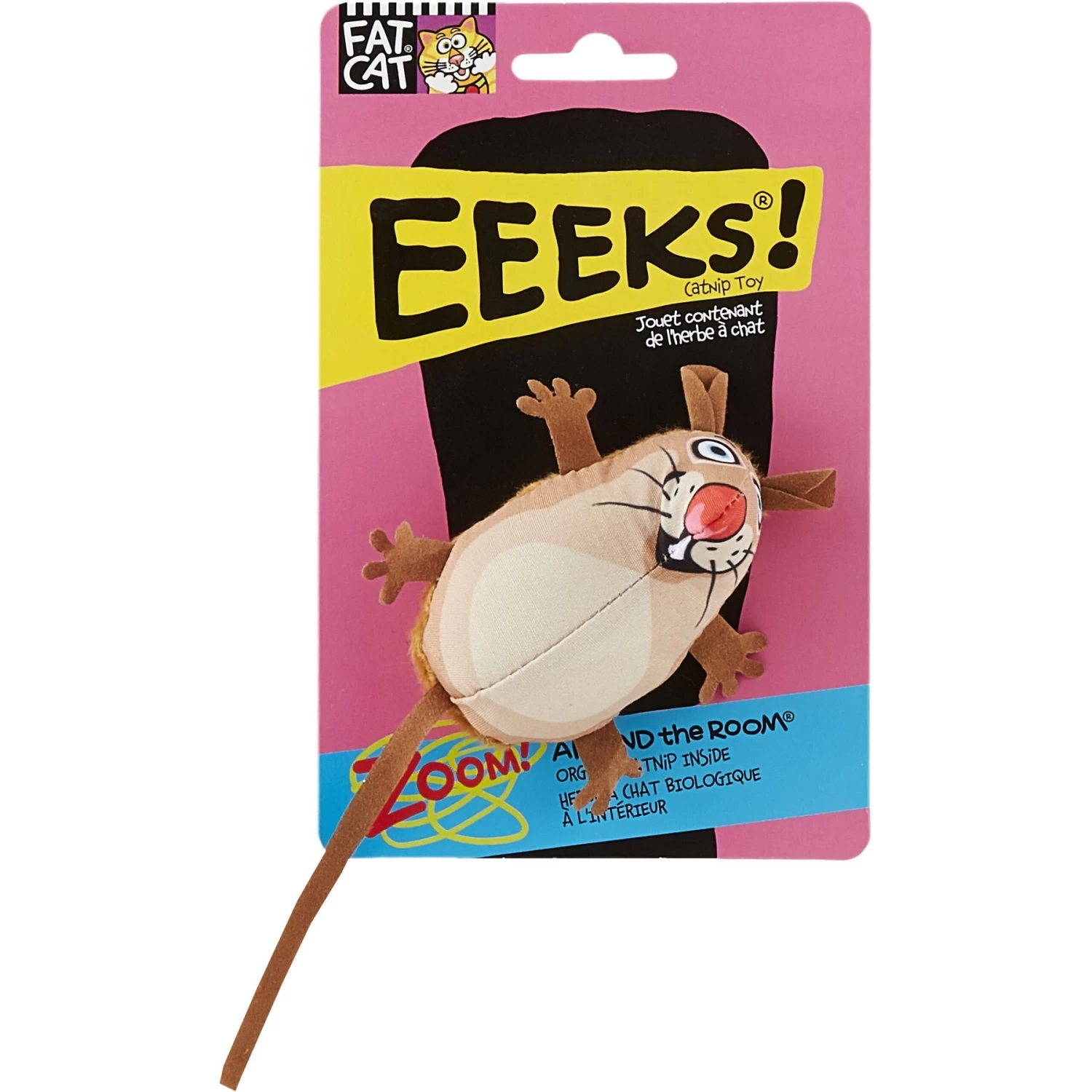 Fat Cat Eeeks! Cat Toy With Catnip, Color Varies, 1 Count 4 Fat Cat Eeeks! Cat Toy With Catnip, Color Varies, 1 Count - Image 2