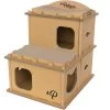 Petique Feline Villa Cat House, Tan -Cat Products Store 688390 MAIN. AC SS1800 V1666650099