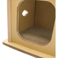 Petique Feline Villa Cat House, Tan -Cat Products Store 688390 PT4. AC SS1800 V1666652652