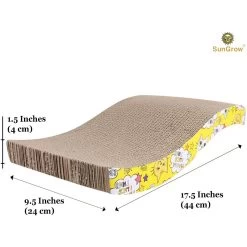 SunGrow Cardboard Cat & Rabbit Scratcher Bed, Scratch Pad For Indoor Pets -Cat Products Store 693142 PT3. AC SS1800 V1694706208