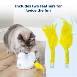 PetSafe Peek-A-Bird Replacement Feather Cat Toy, Yellow, 2 Count -Cat Products Store 696502 PT2. AC SS1800 V1667343733