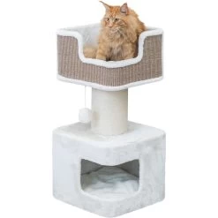 TRIXIE Ava Cat Scratching Post, XX-Large, Brown/White -Cat Products Store 701422 PT2. AC SS1800 V1668544964