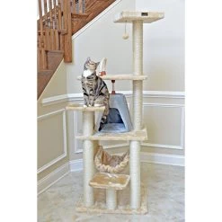 Armarkat 65-in Faux Fur Cat Tree & Condo -Cat Products Store 70179 PT3. AC SS1800 V1678227388