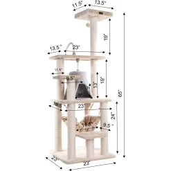 Armarkat 65-in Faux Fur Cat Tree & Condo -Cat Products Store 70179 PT5. AC SS1800 V1678227412