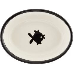 PetRageous Designs City Pets Oval Fish Ceramic Cat Dish -Cat Products Store 70241 PT7. AC SS1800 V1539704525