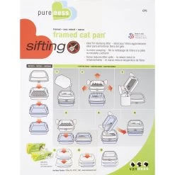 Van Ness Sifting Cat Litter Pan With Frame -Cat Products Store 70447 PT7. AC SS1800 V1536764938