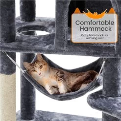 Yaheetech 71.5-in Tree With 2 Cozy Perches Cat Tree, Dark Grey, Large -Cat Products Store 705158 PT2. AC SS1800 V1668546018