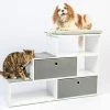 PetFusion Hybrid Cat Bookshelf & 3 Perches, White -Cat Products Store 710246 MAIN. AC SS1800 V1671724586