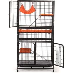 Coziwow 3-Door Heavy Duty Cat Cage Playpen With Wheels -Cat Products Store 712878 PT3. AC SS1800 V1681936500