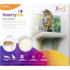 Petlinks SmartyKat Paw Perch Padded Indoor Cat Window Perch -Cat Products Store 713011 PT6. AC SS1800 V1669239521