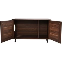 Sam's Pets Becky Box Enclosure End Table Cat Litter, Brown, Medium -Cat Products Store 713035 PT1. AC SS1800 V1669239518