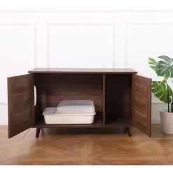 Sam's Pets Becky Box Enclosure End Table Cat Litter, Brown, Medium -Cat Products Store 713035 PT3. AC SS1800 V1669239519