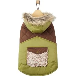 Frisco Heavy Weight 2-Tone Sherpa Lined Hybrid Quilted Dog & Cat Parka -Cat Products Store 718038 PT3. AC SS1800 V1693234240