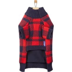 Frisco Fleece Lined Buffalo Plaid Mock Neck Dog & Cat Sweater -Cat Products Store 718470 PT4. AC SS1800 V1693234777