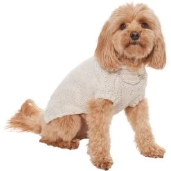 Frisco Sherpa Lined Chunky Cable Knit Dog & Cat Sweater -Cat Products Store 718518 PT2. AC SS1800 V1703184630