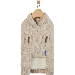 Frisco Sherpa Lined Chunky Cable Knit Dog & Cat Sweater -Cat Products Store 718518 PT4. AC SS1800 V1693234652