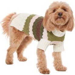 Frisco Bubble Knit Multi Striped Mock Neck Dog & Cat Sweater 12 Frisco Bubble Knit Multi Striped Mock Neck Dog & Cat Sweater -Cat Products Store 718854 PT2. AC SS1800 V1703184630