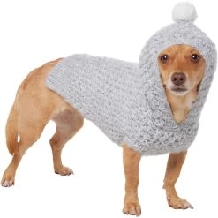 Frisco Heathered Chunky Dog & Cat Hooded Sweater -Cat Products Store 720454 PT2. AC SS1800 V1703194382