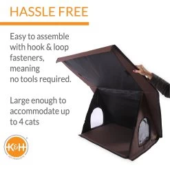 K&H Pet Products Outdoor Unheated Multi-Kitty A-Frame House -Cat Products Store 72244 PT3. AC SS1800 V1611771434