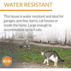 K&H Pet Products Outdoor Heated Multi-Kitty A-Frame House -Cat Products Store 72246 PT2. AC SS1800 V1678737836