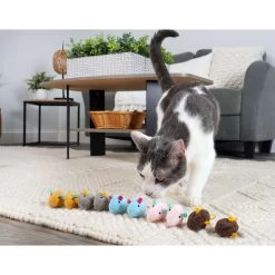 Hartz Cattraction Crinkle Mice Cat Toy, Multi Color, 10 Count -Cat Products Store 731710 PT7. AC SS1800 V1670450054