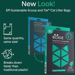 Boxiecat Scoop & Tie Cat Litter Waste Bag, 120 Count -Cat Products Store 732278 PT3. AC SS1800 V1673451935