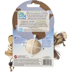 Ethical Pet Love The Earth Wood Feather Plush Cat Toy, Assorted -Cat Products Store 736574 PT3. AC SS1800 V1683294527