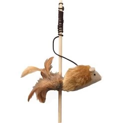 Ethical Pet Squeakeeez Plush Mouse Teaser Wand Cat Toy With Catnip, Assorted -Cat Products Store 736798 PT2. AC SS1800 V1683753017