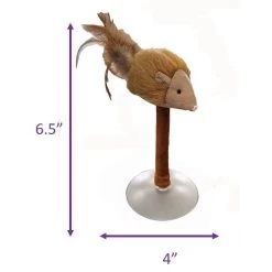 Ethical Pet Squeakeeez Mouse On Suction Cup Plush Cat Toy With Catnip, Assorted 9 Ethical Pet Squeakeeez Mouse On Suction Cup Plush Cat Toy With Catnip, Assorted -Cat Products Store 736814 PT3. AC SS1800 V1683815170